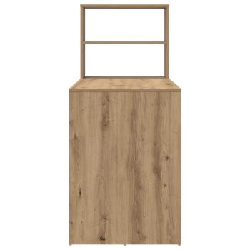 Schreibtisch mit Stauraum Artisan-Eiche 113x54x120 cm Ingenieurholz