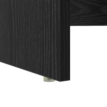 Schreibtisch mit Stauraum Schwarze Eiche 120,5x44x88,5 cm Holzwerkstoff