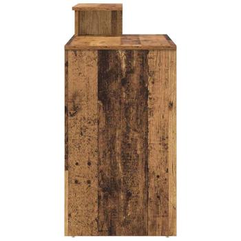 Schreibtisch mit Stauraum Alter Holz 120,5x44x88,5 cm Holzwerkstoff