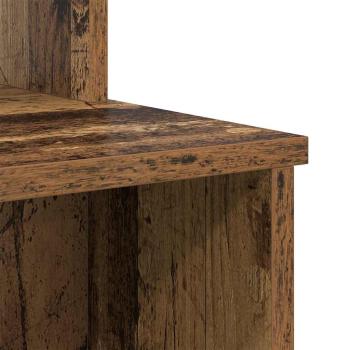 Schreibtisch mit Stauraum Alter Holz 120,5x44x88,5 cm Holzwerkstoff