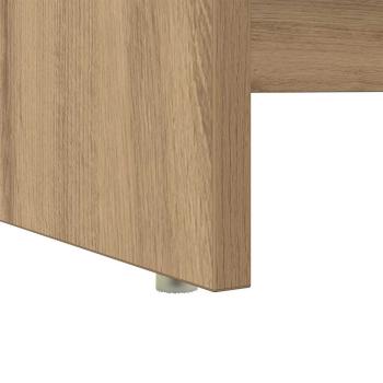 Schreibtisch mit Stauraum Kunsthandwerker Eiche 120,5 x 44 x 88,5 cm Holzwerkstoff
