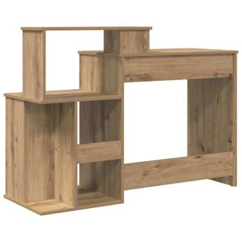 Schreibtisch mit Stauraum Kunsthandwerker Eiche 120,5 x 44 x 88,5 cm Holzwerkstoff