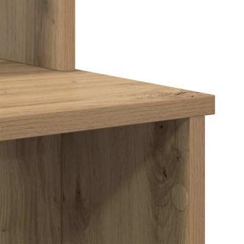 Schreibtisch mit Stauraum Kunsthandwerker Eiche 120,5 x 44 x 88,5 cm Holzwerkstoff
