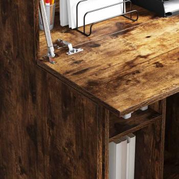 Geräucherter Eichen-Schreibtisch Geräucherte Eiche Holzwerkstoff