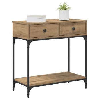 Konsolentisch Eiche 75x34.5x75 cm Holzwerkstoff