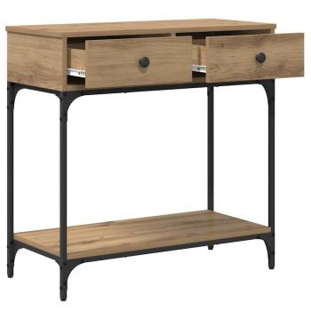 Konsolentisch Eiche 75x34.5x75 cm Holzwerkstoff