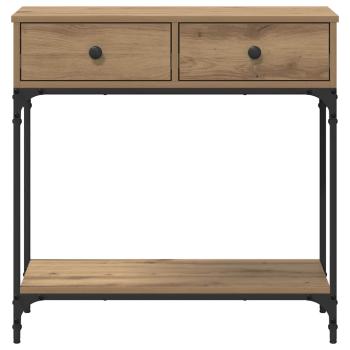 Konsolentisch Eiche 75x34.5x75 cm Holzwerkstoff