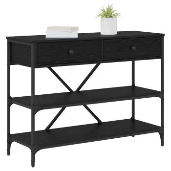 Konsolentisch Schwarze Eiche 100x34.5x75 cm Holzwerkstoff