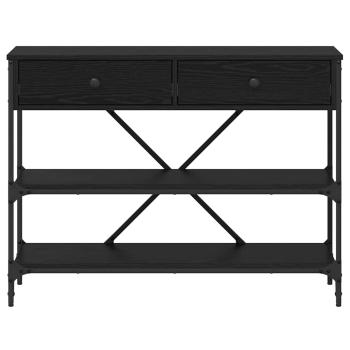 Konsolentisch Schwarze Eiche 100x34.5x75 cm Holzwerkstoff