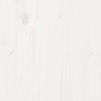 Holz Bettgestell Weiß Holz 100 x 200 cm Minimalistisch