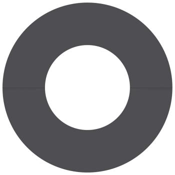 Metallpflanzgefäß Schwarz Metall 60 x 60 x 1.3 cm