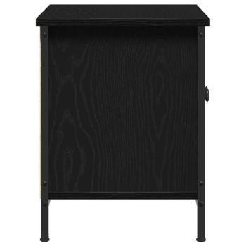 Schwarzer Eichen TV-Ständer Schwarze Eiche Spanplatte, Metall