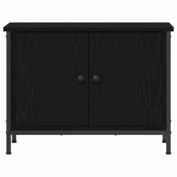 Schwarz Eiche TV-Unterschrank Schwarz Eiche Holzwerkstoff