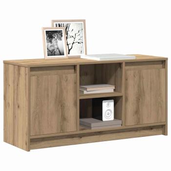 Entertainment Center Artisan Eiche Holzwerkstoff Mittel Regale