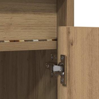 Entertainment Center Artisan Eiche Holzwerkstoff Mittel Regale