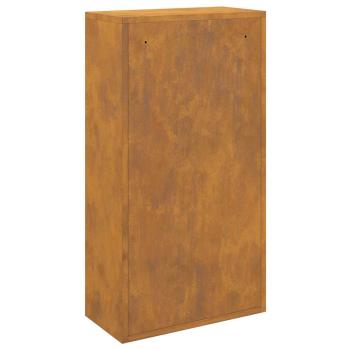 Paketeinwurfbox 44x22x82 cm Verwitterter Stahl