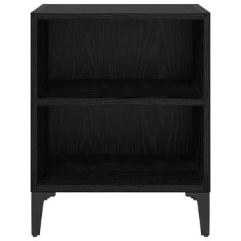 Nachttischschränke 2 St. Schwarz-Eiche 40x30x50 cm Mit Holz