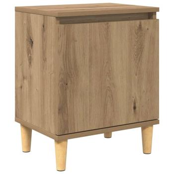 Eichenholz Nachttisch Eichenholz MDF 40 x 30 x 50 cm Nachttisch