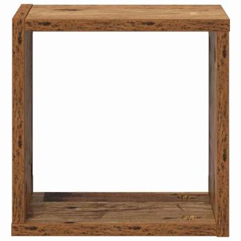 Wandregale Altes Holz Massivholz Altholz 26 x 15 x 26 cm