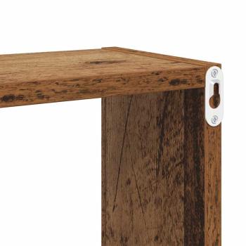 Wandregale Altes Holz Massivholz Altholz 26 x 15 x 26 cm