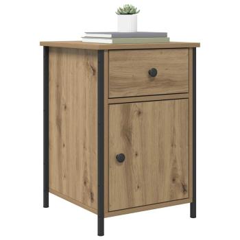 Nachttische 2 Stk Artisan Eiche 40x42x60 cm Holzwerkstoff