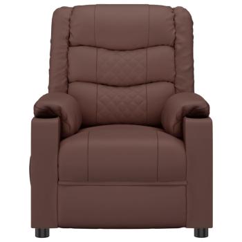 Massagesessel Braun Kunstleder