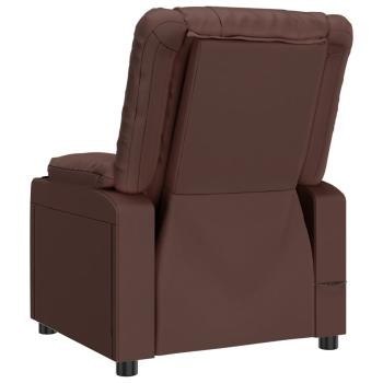 Massagesessel Braun Kunstleder