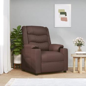 ARDEBO.de - Massagesessel Elektrisch Braun Kunstleder