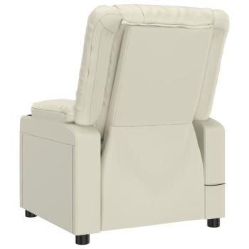 Massagesessel Elektrisch Creme Kunstleder
