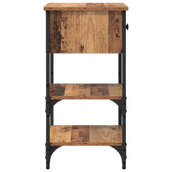 Nachttisch Alter Holz 34x36x70 cm Holzwerkstoff