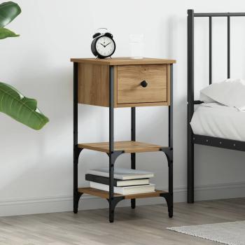 ARDEBO.de - Nachttisch Artisan Eiche 34x36x70 cm Holzwerkstoff