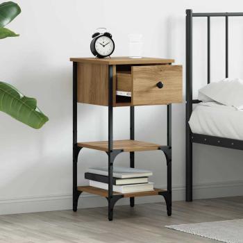 Nachttisch 2 Stk. Braun 33,5 x 36 x 70 cm Holzwerkstoff