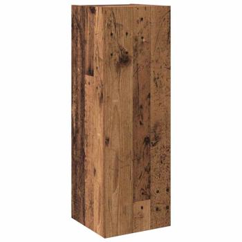 4-teiliges TV-Schrank-Set Wandmontiert aus Altholz