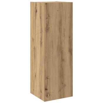 4-teiliges TV Schrank Set Wandmontiert Artisan Eiche Holzwerkstoff