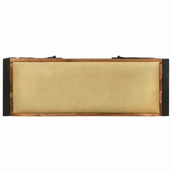 Bankschrank Mehrfarbig 100x35x50 cm Massivholz Wiederverwertet