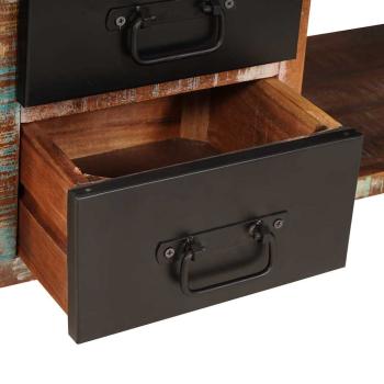 Aufbewahrungsbank Bunt 80x35x40 cm Massivholz Recyceltes Holz
