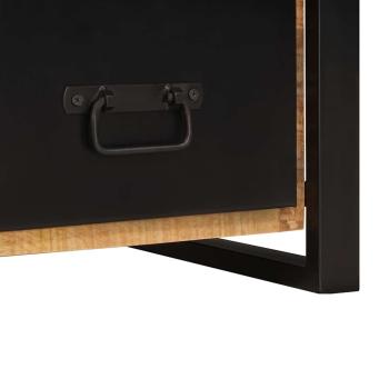 Valet Stand 40x40x90 cm Solid Rough Wood Mango