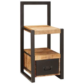 Valet Stand 40x40x90 cm Solid Rough Wood Mango