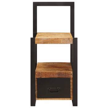 Valet Stand 40x40x90 cm Solid Rough Wood Mango