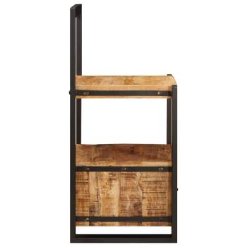 Valet Stand 40x40x90 cm Solid Rough Wood Mango