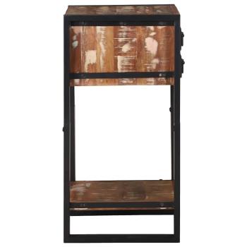 Telefonständer Mehrfarbig 40x40x80 cm Massivholz Altholz