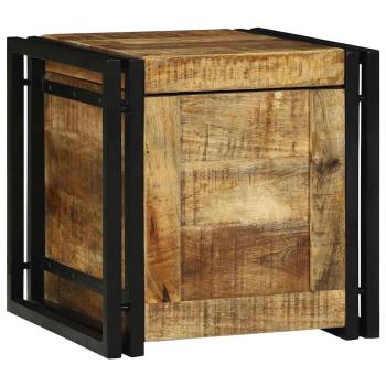 Aufbewahrungsbox 40x40x40 cm aus solidem rauem Mango Holz