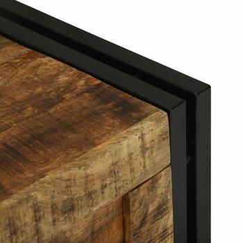 Aufbewahrungsbox 40x40x40 cm aus solidem rauem Mango Holz