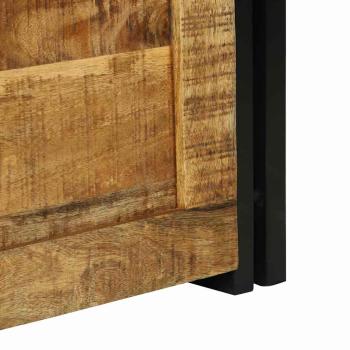 Aufbewahrungsbox 40x40x40 cm aus solidem rauem Mango Holz