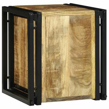 Weinregal 34,5 x 35 x 39 cm aus massivem rohen Mango