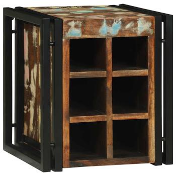 Weinregal 34,5x35x39 cm Massivholz Altholz