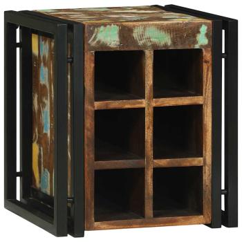 Weinregal 34,5x35x39 cm Massivholz Altholz