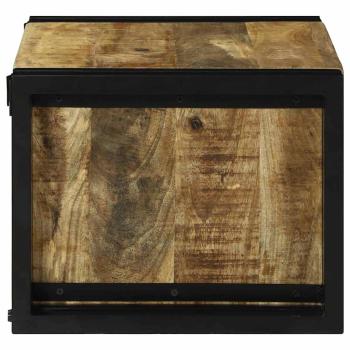 Weinregal 46x35x27.5 cm Massivholz Raues Mango