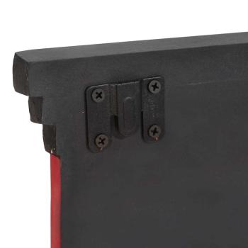 Wandgarderobe mit 4 Haken 80x25x2 cm aus massivem Mangoholz & Spanplatte