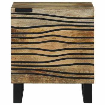 Nachttische 2 Stück 40x33.5x46 cm Massivholz Mango